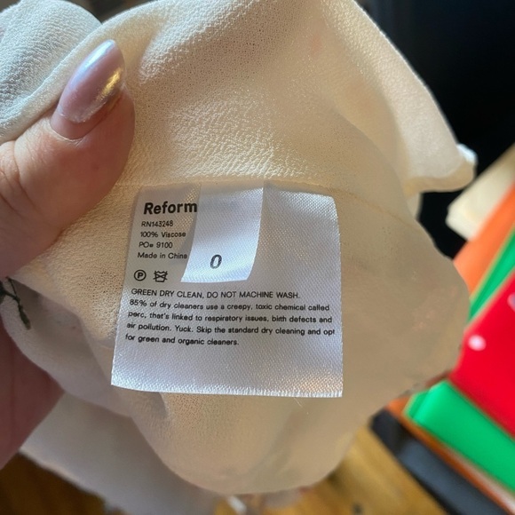 Reformation Dietrich Floral Tie Back Midi Dress in Flourish - Picture 6 of 7